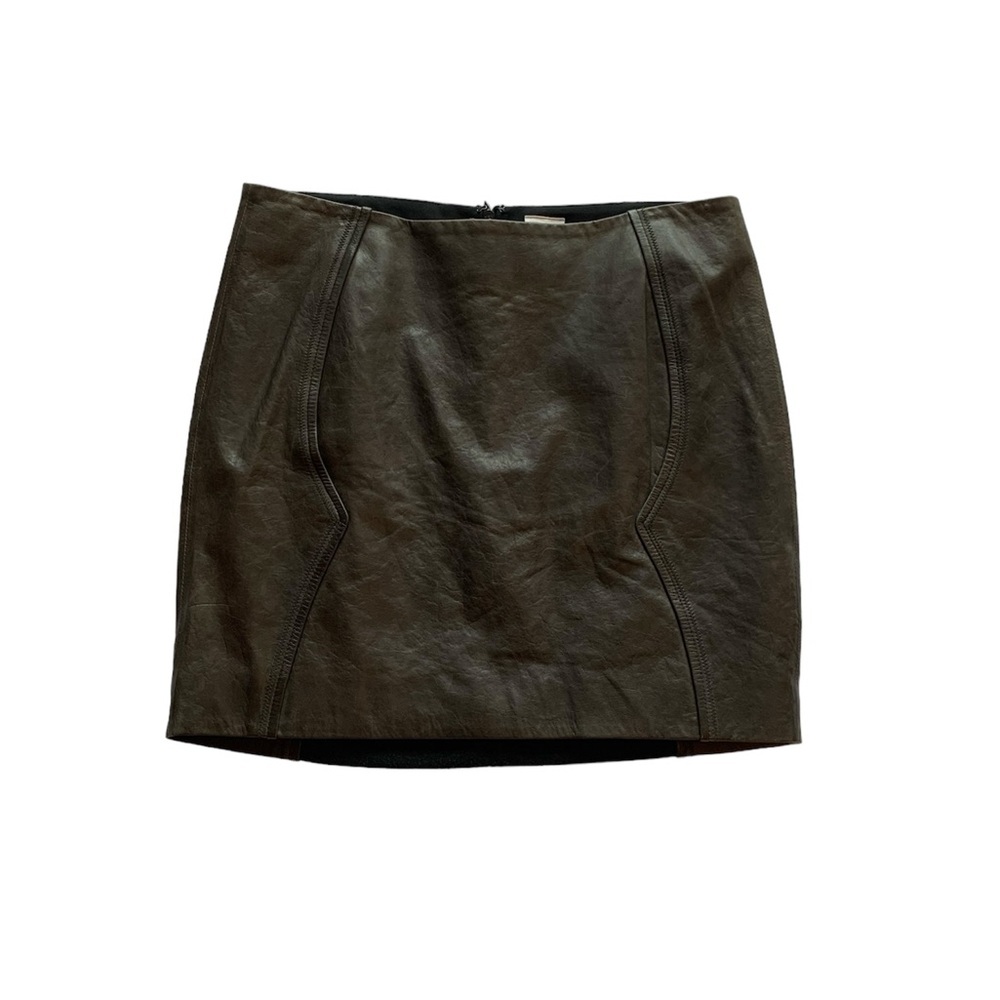 Women’s leather mini skirt truffle size 6 baddie punk edgy goth rocker grunge
